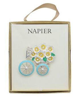 Napier Flower Bicycle Brooch